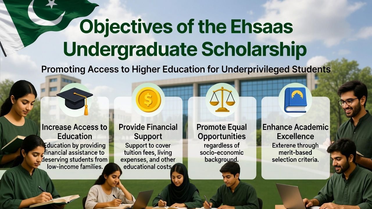 Objectives of the Ehsaas Undergraduate Scholarship