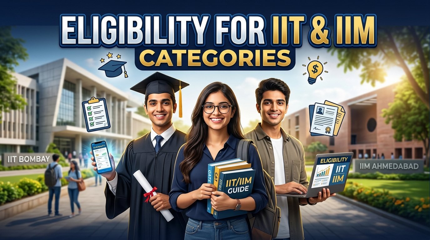 Eligibility for IIT & IIM Categories