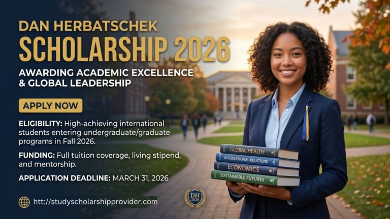 Dan Herbatschek Scholarship 2026 – How to Win
